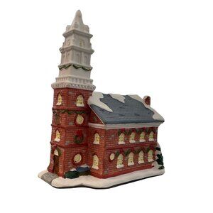 Home Accents Holiday Canterbury Lane Cathedral Hand Painted Porcelain 9.5x6x11"